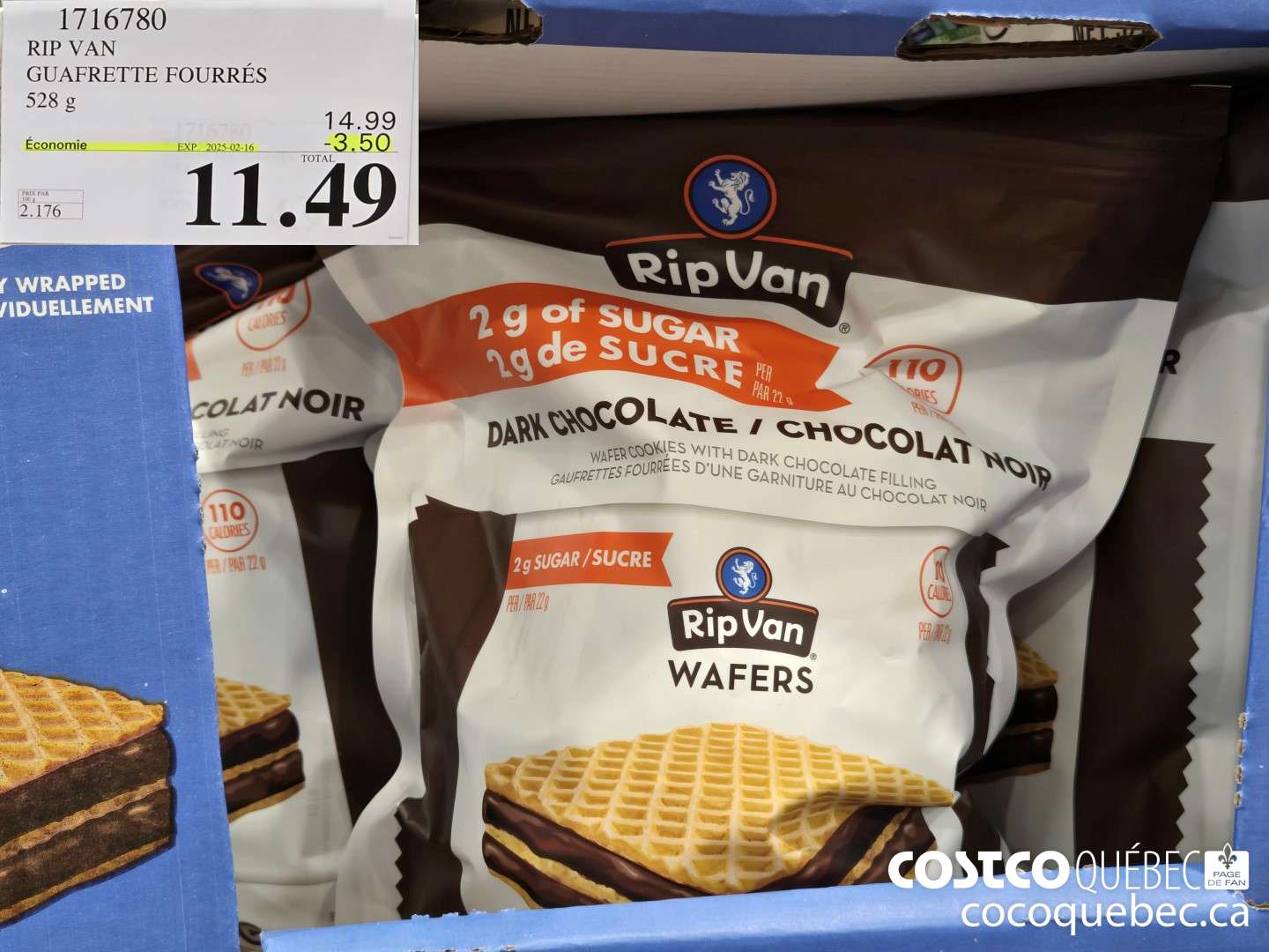 1716780 RIP VAN GUAFRET ITE FOURRES 528 g  ($3.50 INSTANT SAVINGS EXPIRES ON 2025-02-16) $11.49