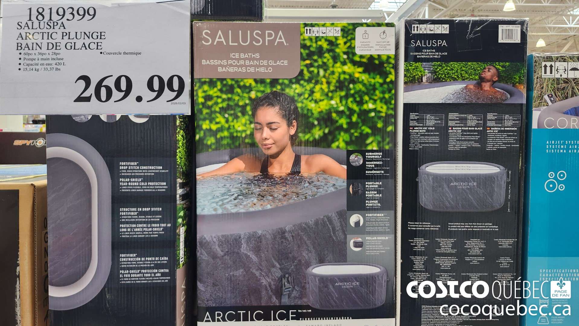 1819399 SALUSPA ARCTIC PLUNGE BAIN DE GLACE  $269.99
