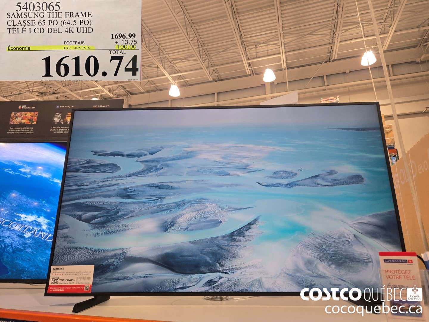 5403065 SAMSUNG THE FRAME  ($100.00 INSTANT SAVINGS EXPIRES ON 2025-02-16) $1610.74