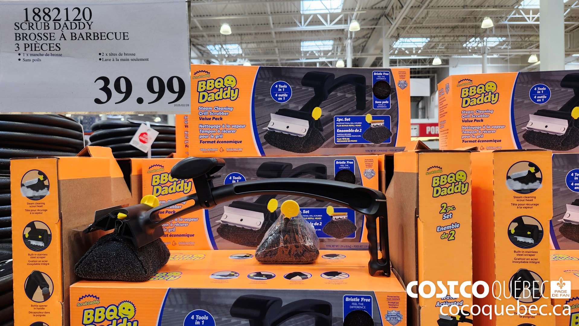 1882120 SCRUB DADDY BROSSE A BARBECUE 3 PIECES  $39.99