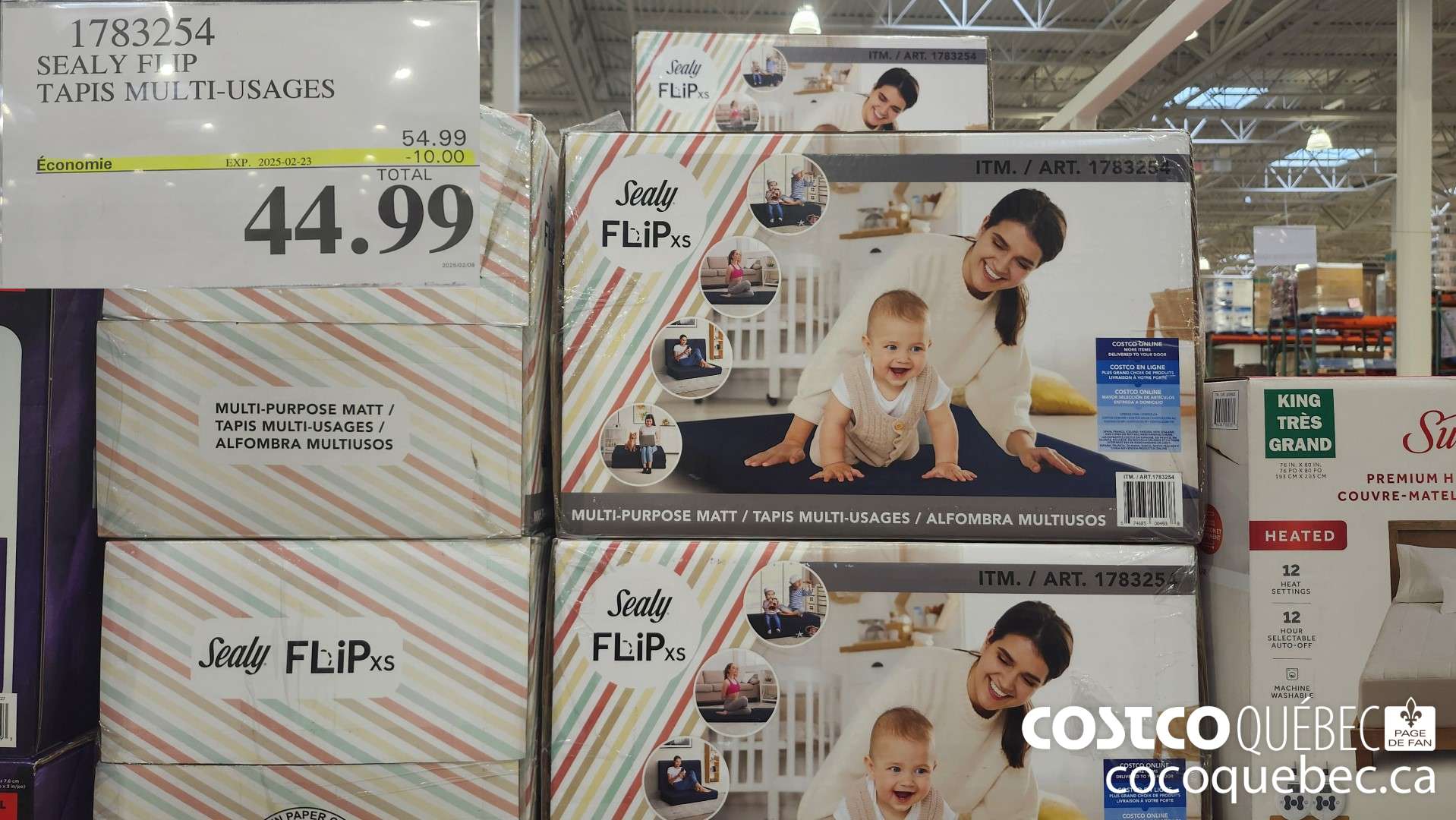 1783254 SEALY FLIP TAPIS MULTI-USAGES  ($10.00 INSTANT SAVINGS EXPIRES ON 2025-02-23) $44.99