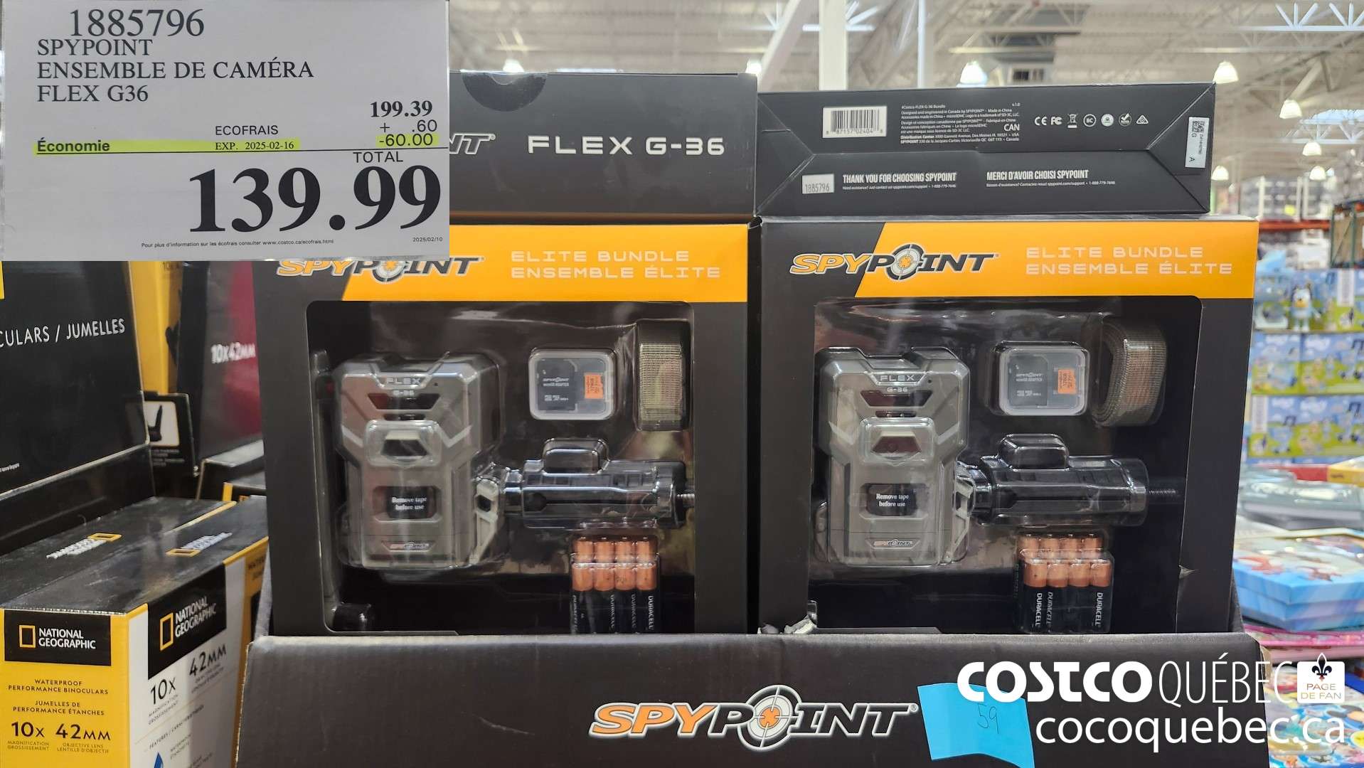 1885796 SPYPOINT ENSEMBLE DE CAMERA FLEX G36  ($60.00 INSTANT SAVINGS EXPIRES ON 2024-12-08) $139.99