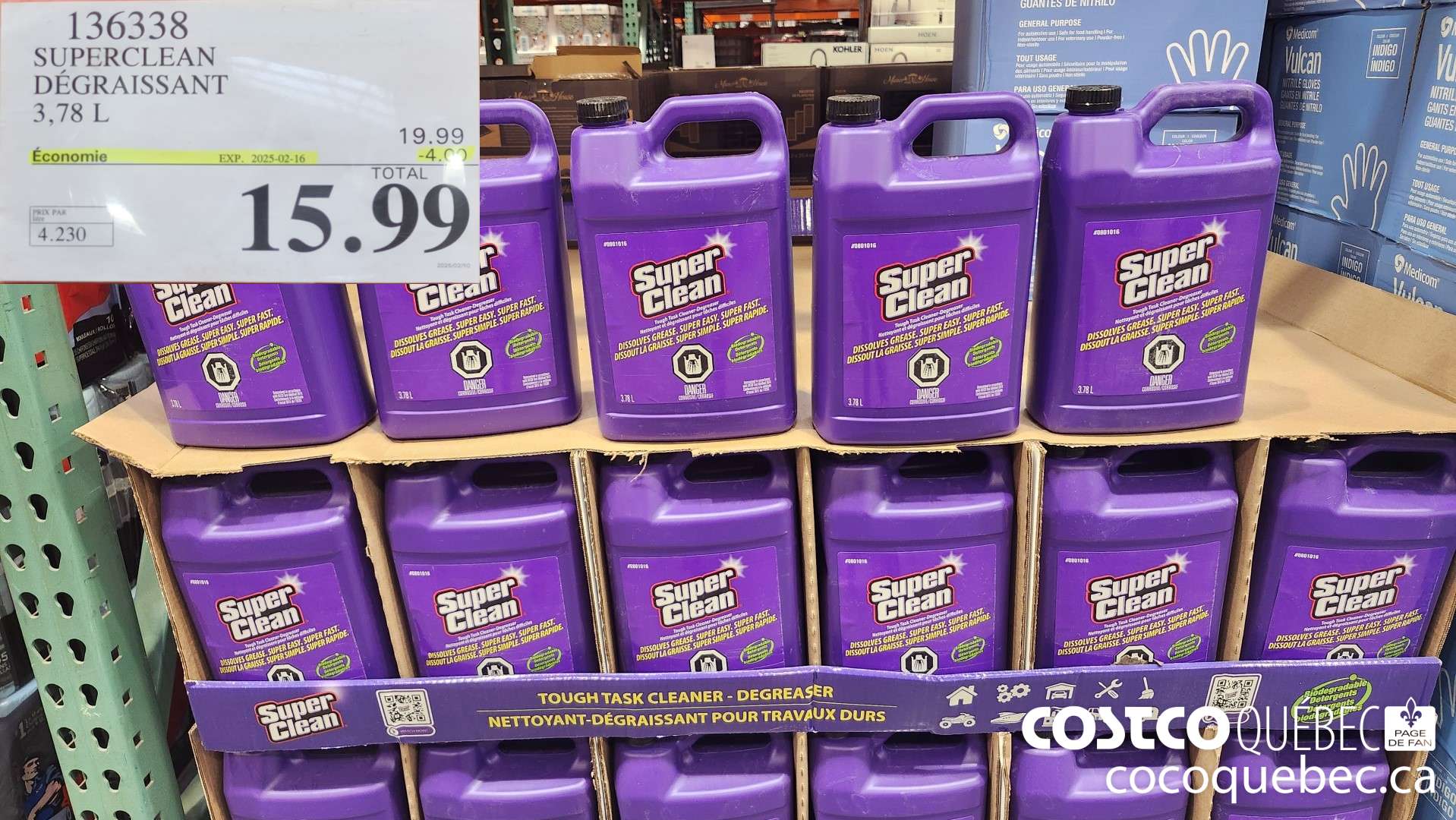 136338 SUPERCLEAN DEGRAISSANT  ($4.00 INSTANT SAVINGS EXPIRES ON 2025-02-16) $15.99
