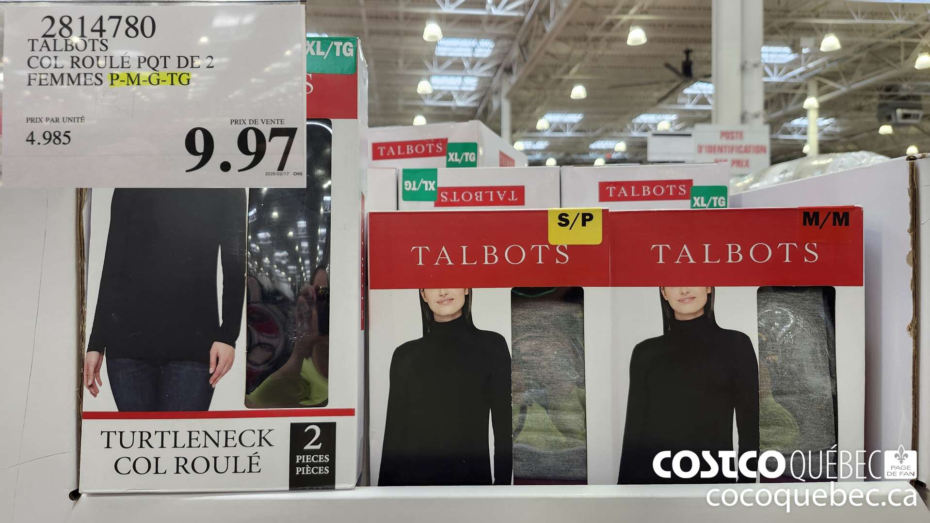 2814780 TALBOTS COL ROULE POT DE 2 $9.97