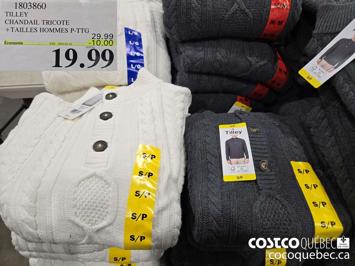 1803860 TILLEY CHANDAIL TRICOTE ($10.00 INSTANT SAVINGS EXPIRES ON 2025-02-09) $19.99