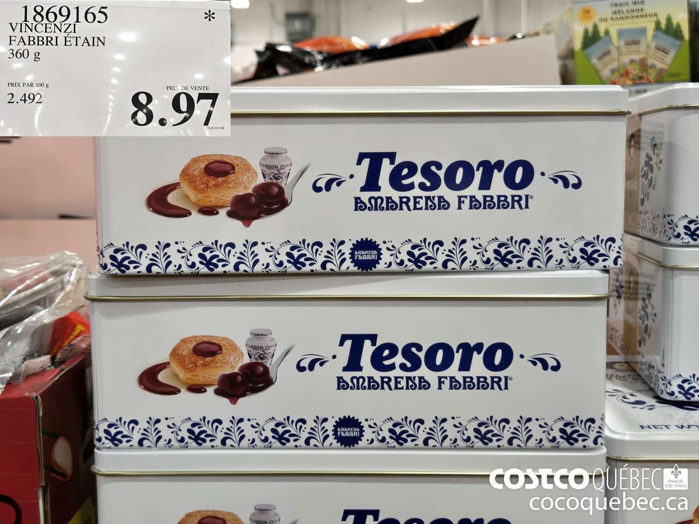 1869165 VINCENZI FABBRI ETAIN 360 G  $8.97