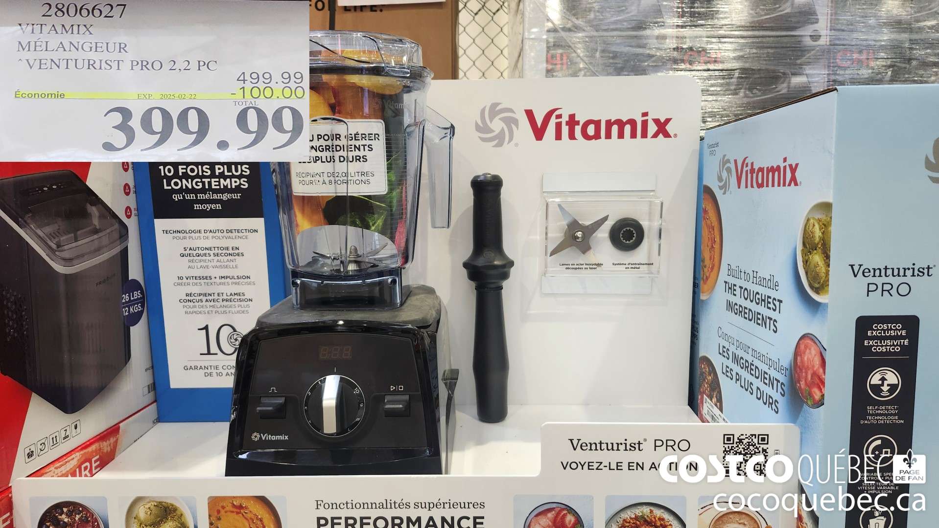 2806627 VITAMIX MELANGEUR VENTURIST PRO 100.00 OFF  ($100.00 INSTANT SAVINGS EXPIRES ON 2025-02-22) $399.99