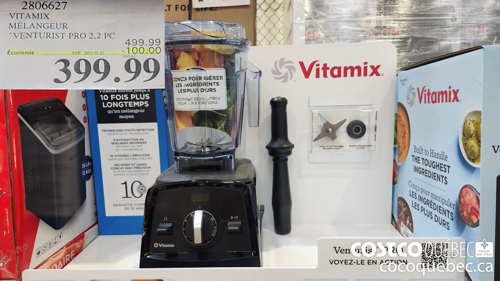 2806627 VITAMIX MELANGEUR VENTURIST PRO 100.00 OFF  ($100.00 INSTANT SAVINGS EXPIRES ON 2025-02-22) $399.99
