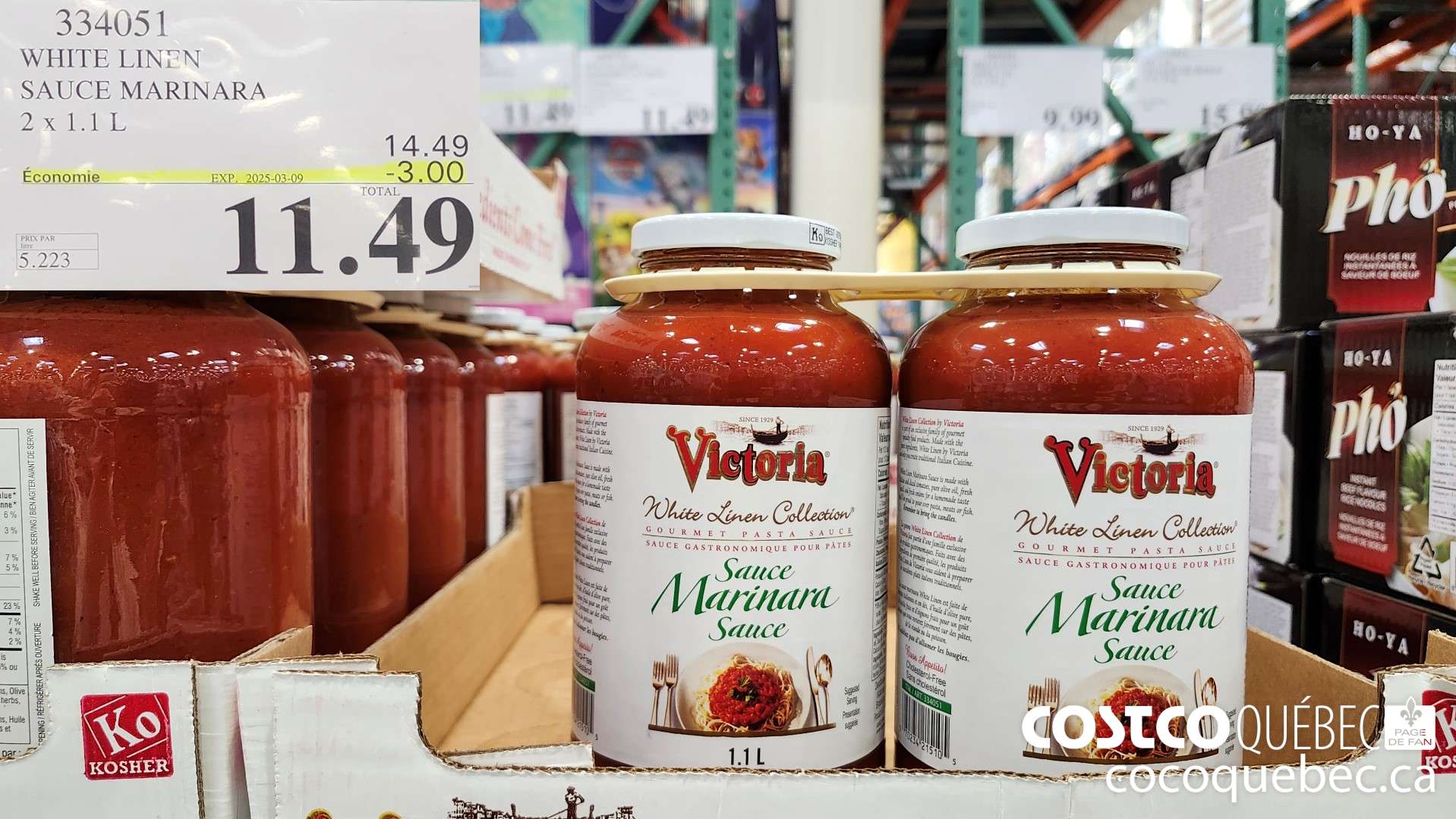 334051 WHITE LINEN SAUCE MARINARA ($3.00 INSTANT SAVINGS EXPIRES ON 2025-03-02) $11.49