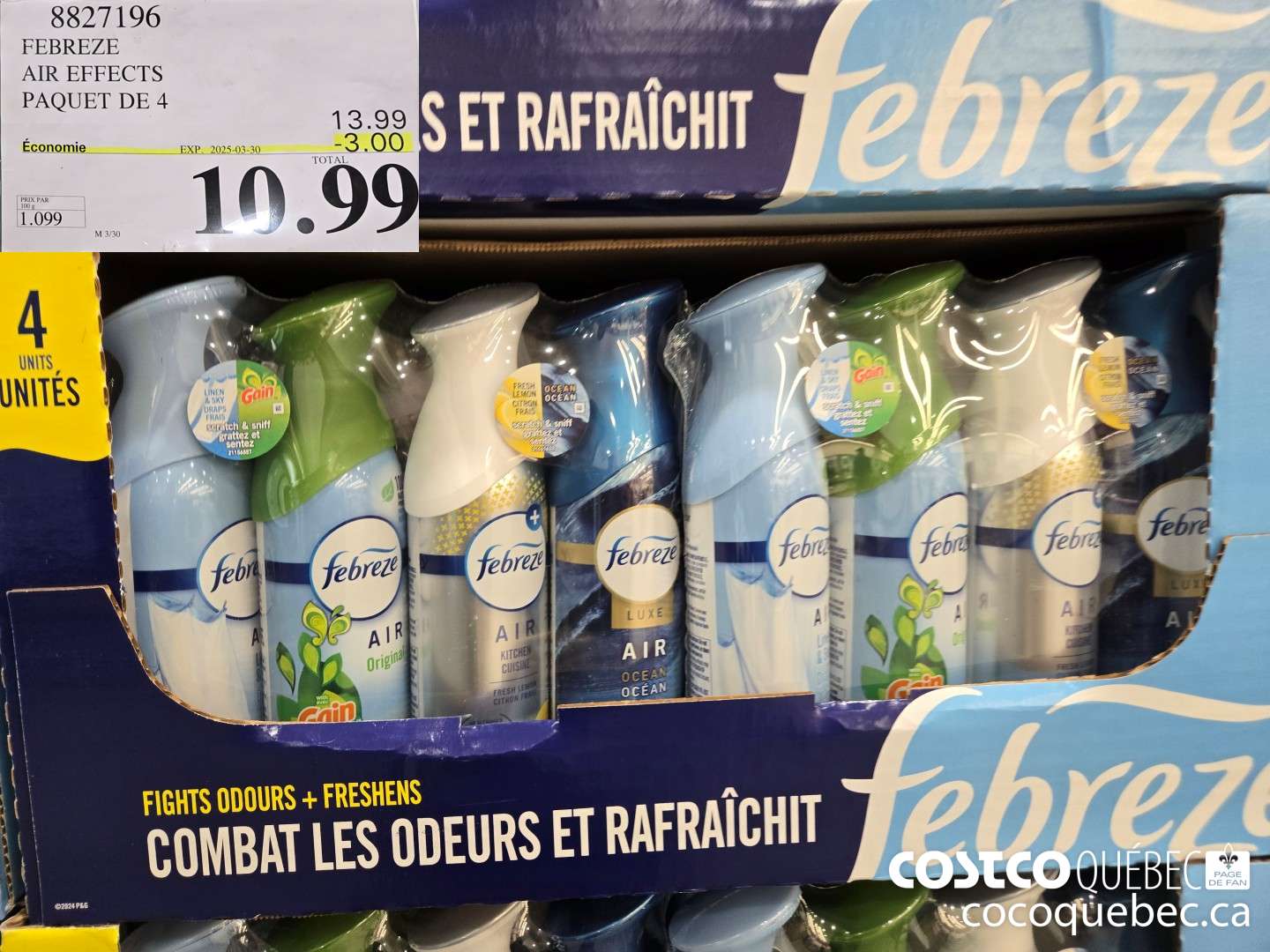 8827196 AIR EFFECTS PAQUET DE 4 ($3.00 INSTANT SAVINGS EXPIRES ON 2025-03-30) $10.99