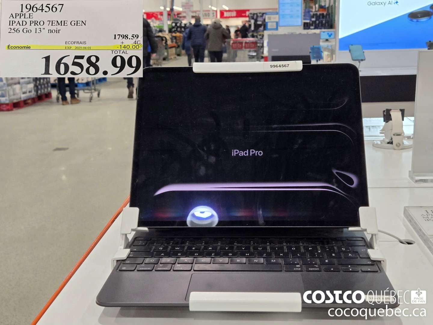 1964567 APPLE IPAD PRO 7EME GEN  ($140.00 INSTANT SAVINGS EXPIRES ON 2025-04-01) $1658.99