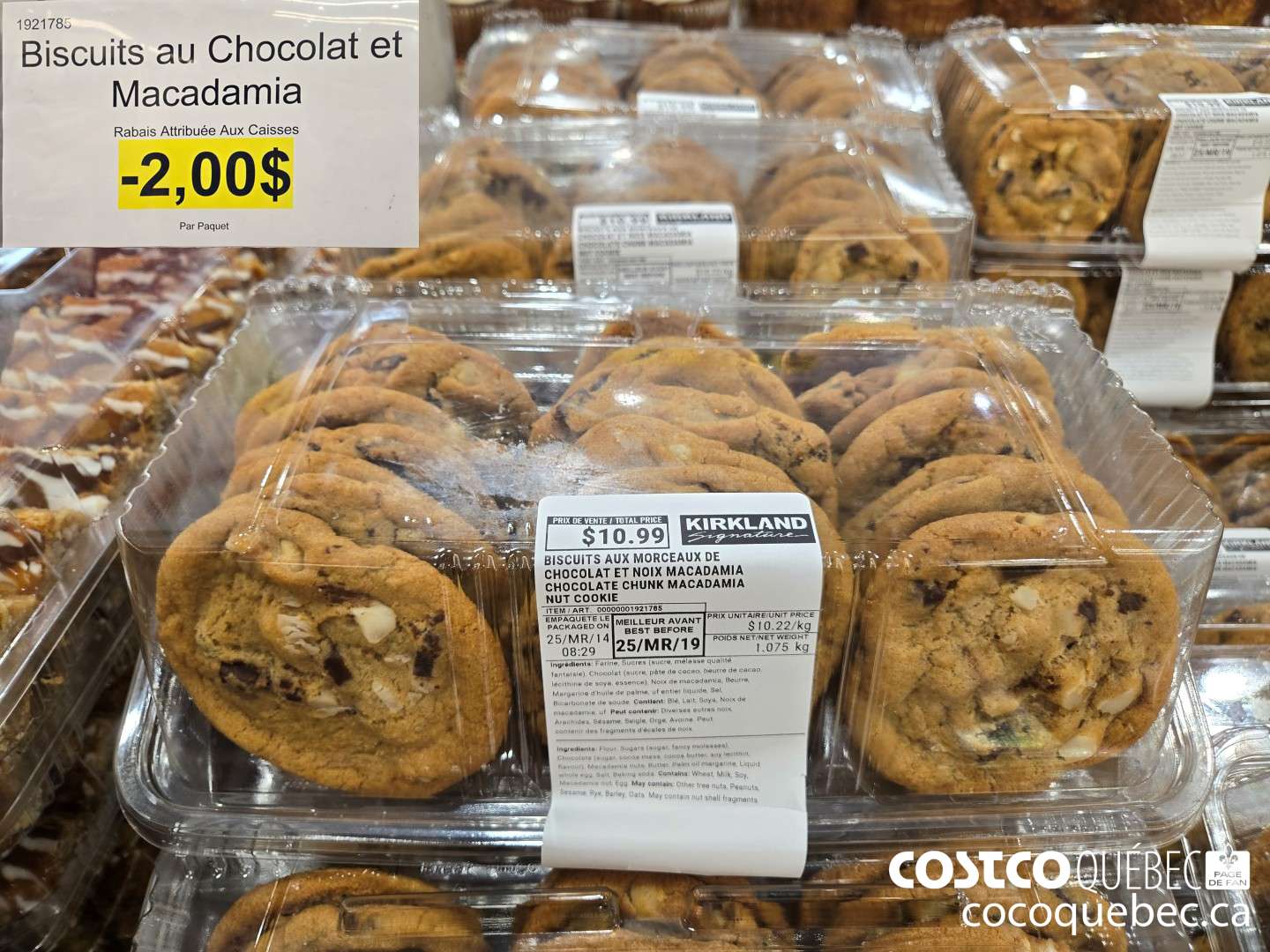 1921785 Biscuits au Chocolat et Macadamia  ($2.00 INSTANT SAVINGS)