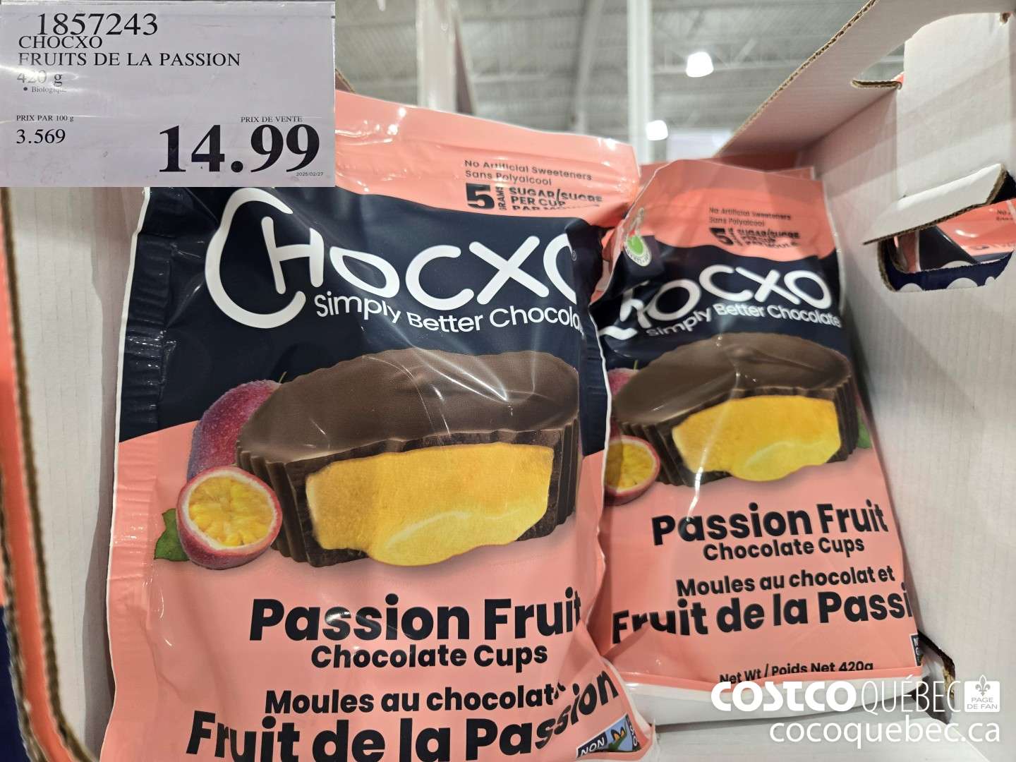 1857243 CHOCXO FRUITS DE LA PASSION  $14.99