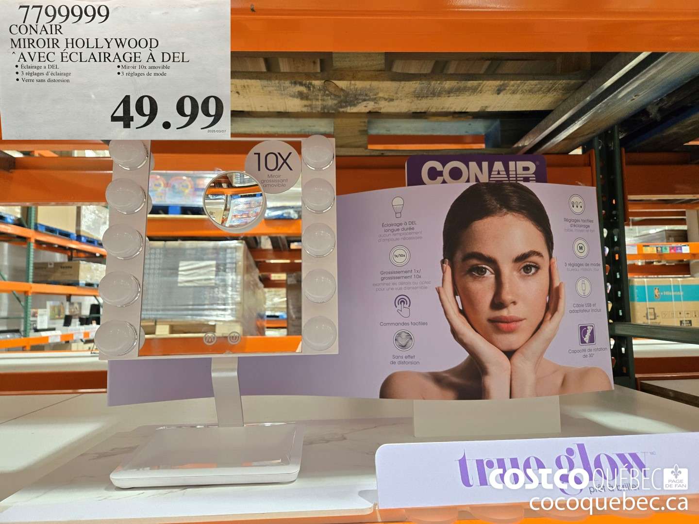 7799999 CONAIR MIROIR HOLLYWOOD  $49.99