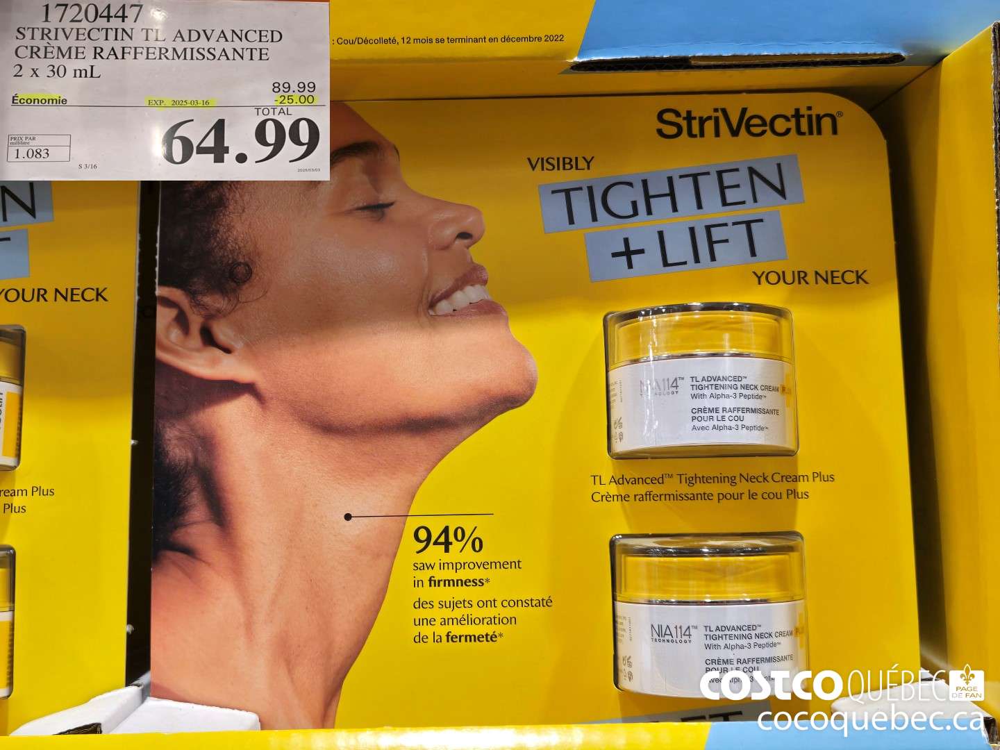 1720447 CREME LIFTANTE PLUS  ($25.00 INSTANT SAVINGS EXPIRES ON 2025-03-16) $64.99