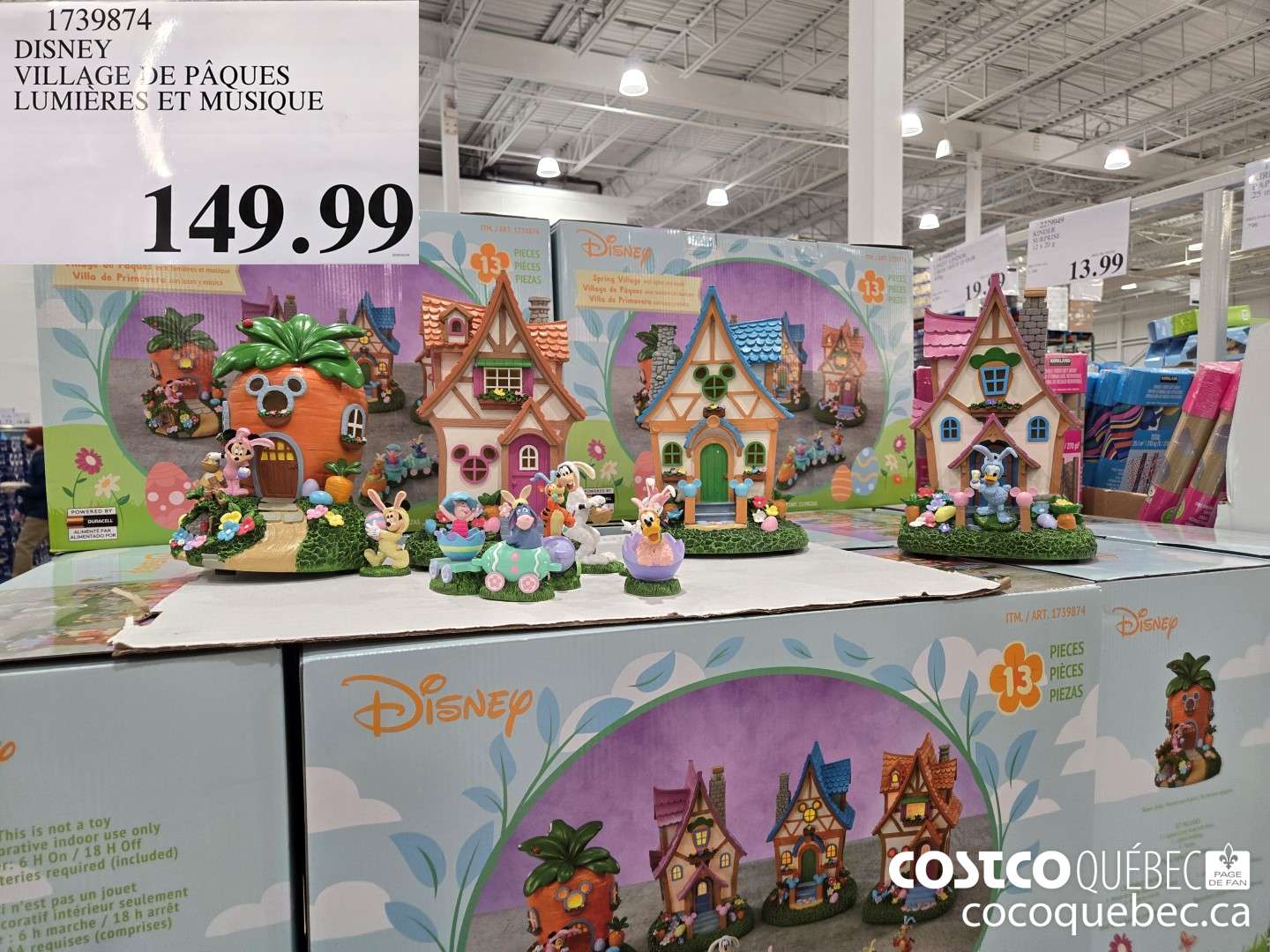 1739874 DISNEY VILLAGE DE PAQUES LUMIERES ET MUSIQUE  $149.99