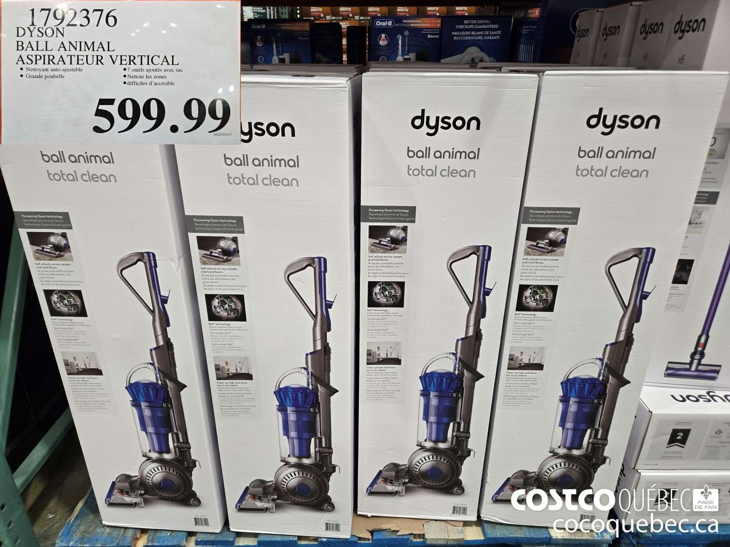 1792376 DYSON BALL ANIMAL ASPIRATEUR VERTICAL  $599.99