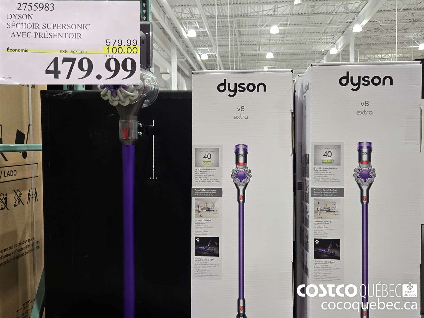 2155983 DYSON SECHOIR SUPERSONIC “AVEC PRESENTOIR  ($100.00 INSTANT SAVINGS EXPIRES ON 2025-04-03) $479.99