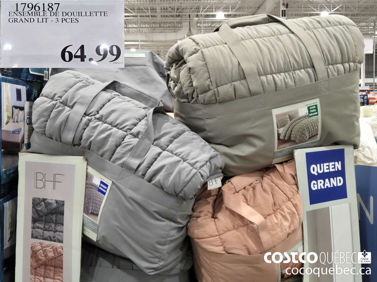 1796187 ENSEMBLE DE DOUILLETTE GRAND LIT - 3 PCES  $64.99