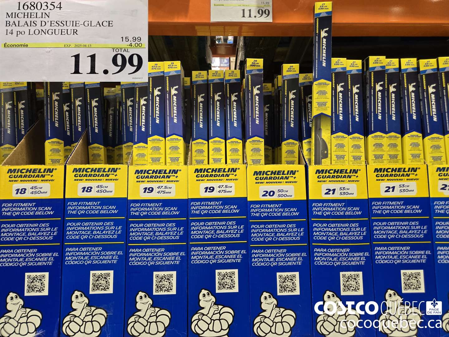 1680354 ESSUIE-GLACE BEAM LONGUEUKR: 14 po  ($4.00 INSTANT SAVINGS EXPIRES ON 2024-04-13) $11.99