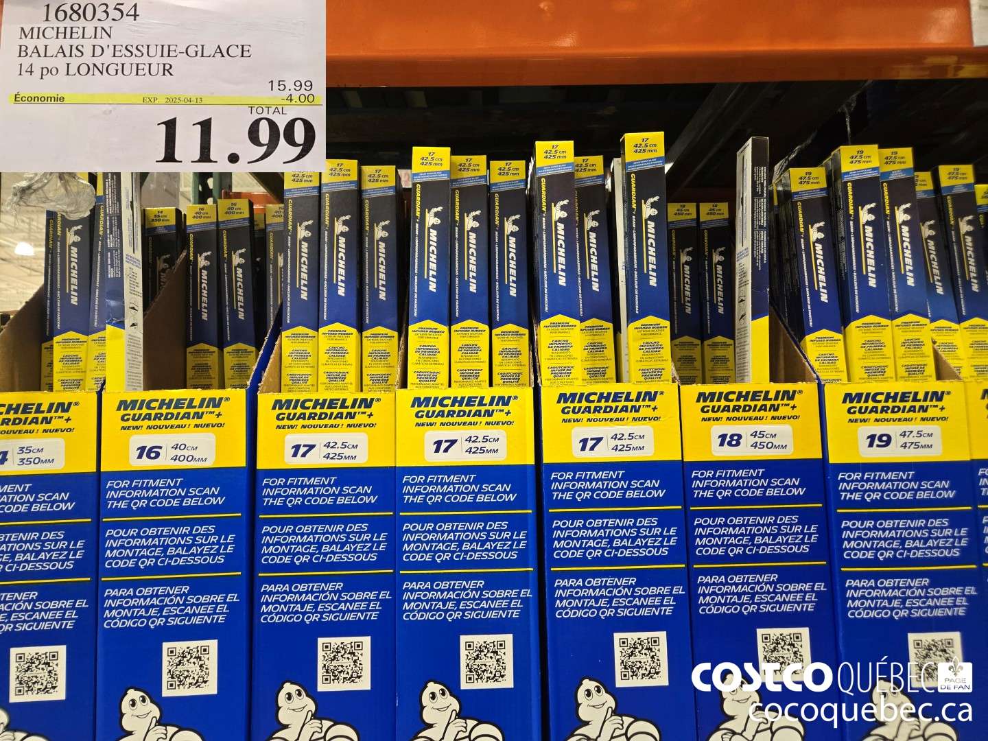 1680354 ESSUIE-GLACE BEAM LONGUEUKR: 14 po  ($4.00 INSTANT SAVINGS EXPIRES ON 2024-04-13) $11.99