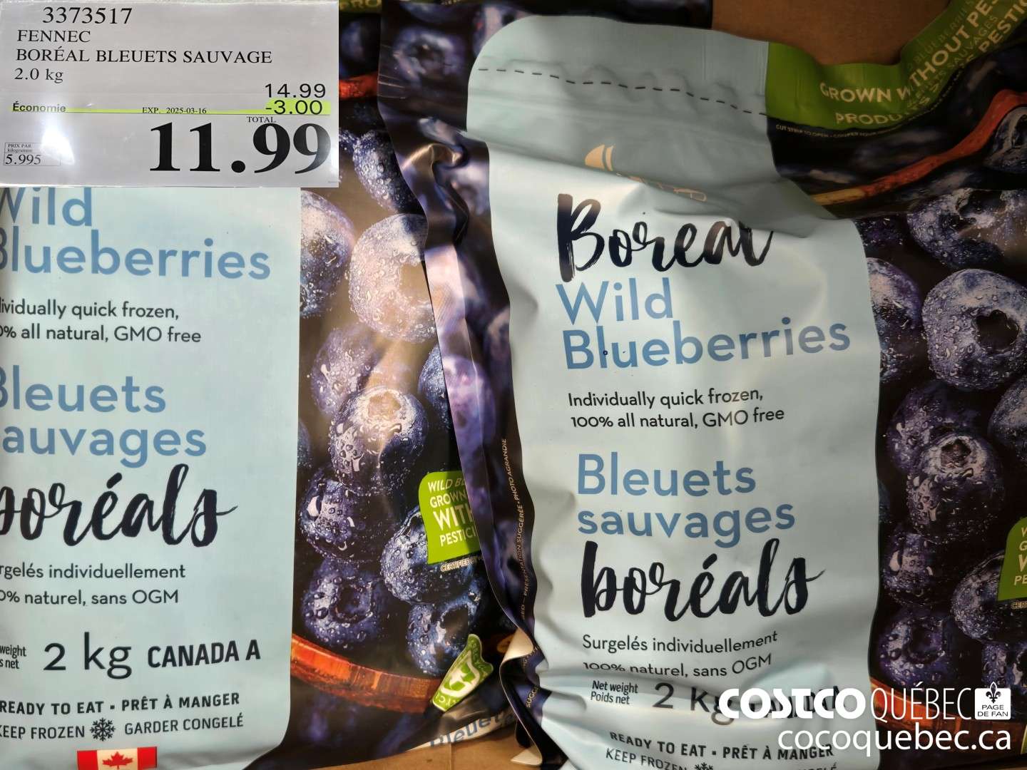 3373517 FENNEC BOREAL BLEUETS SAUVAGE  ($3.00 INSTANT SAVINGS EXPIRES ON 2025-03-16) $11.99