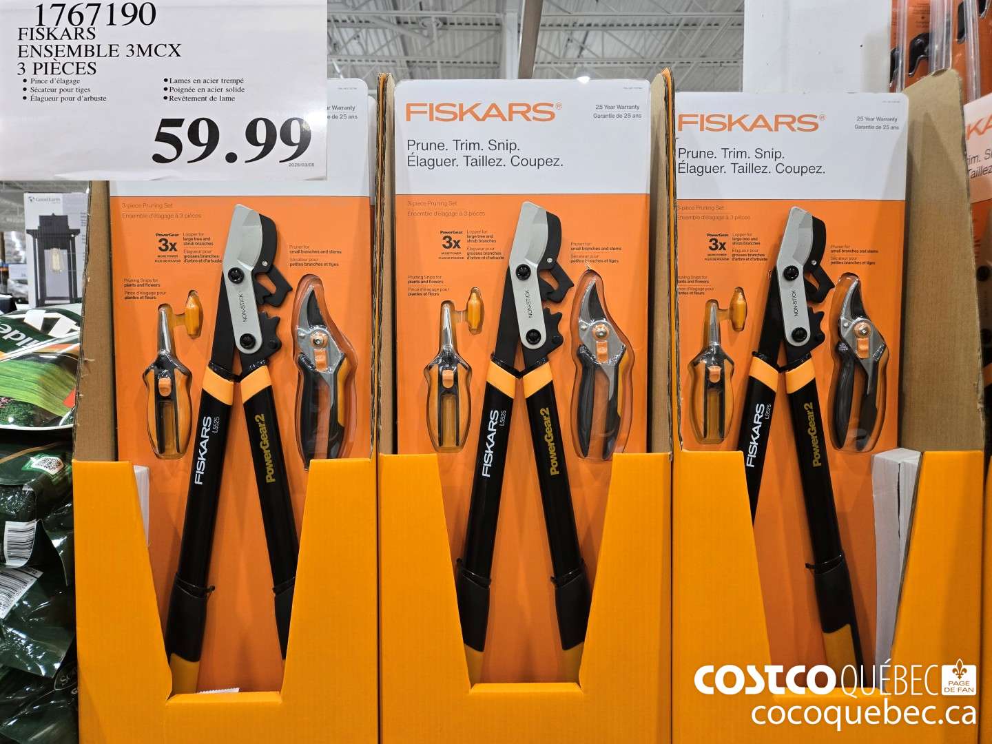 1767190 FISKARS ENSEMBLE 3MCX 3 PIECES  $59.99
