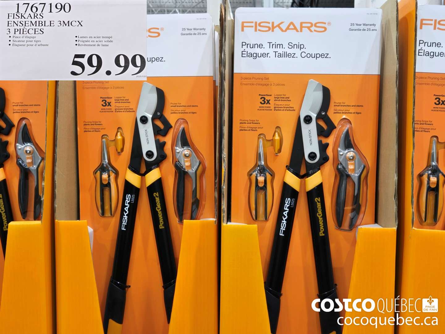 1767190 FISKARS ENSEMBLE 3MCX 3 PIECES  $59.99