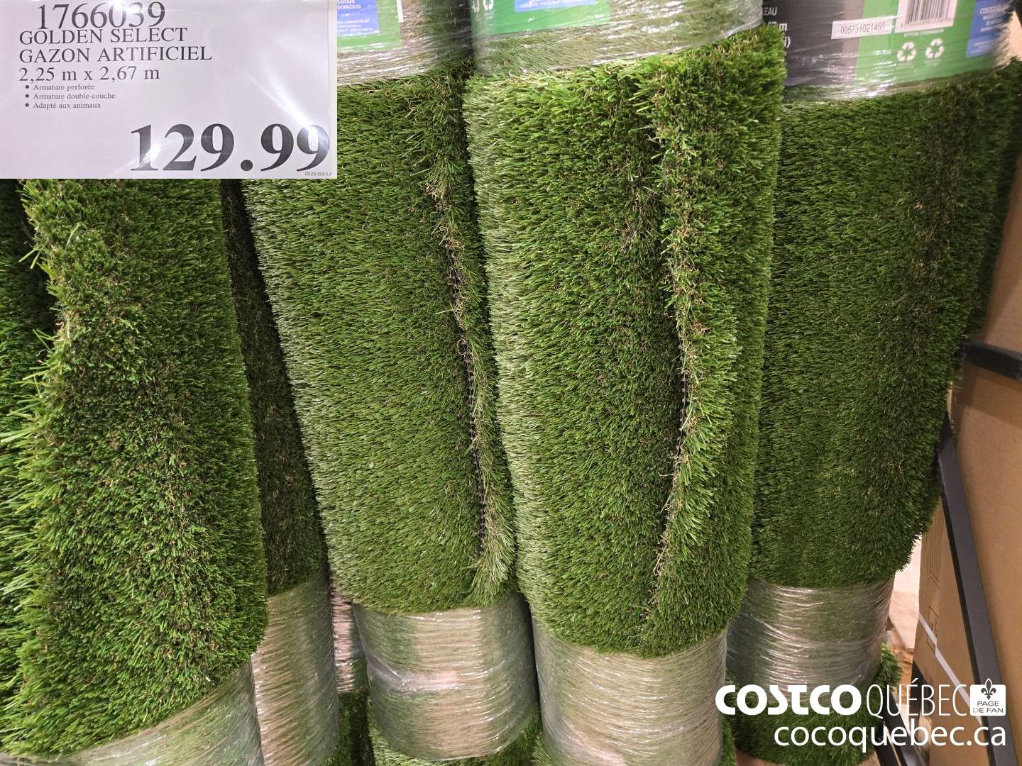 1766039 GOLDEN SELECT GAZON ARTIFICIEL  $129.99