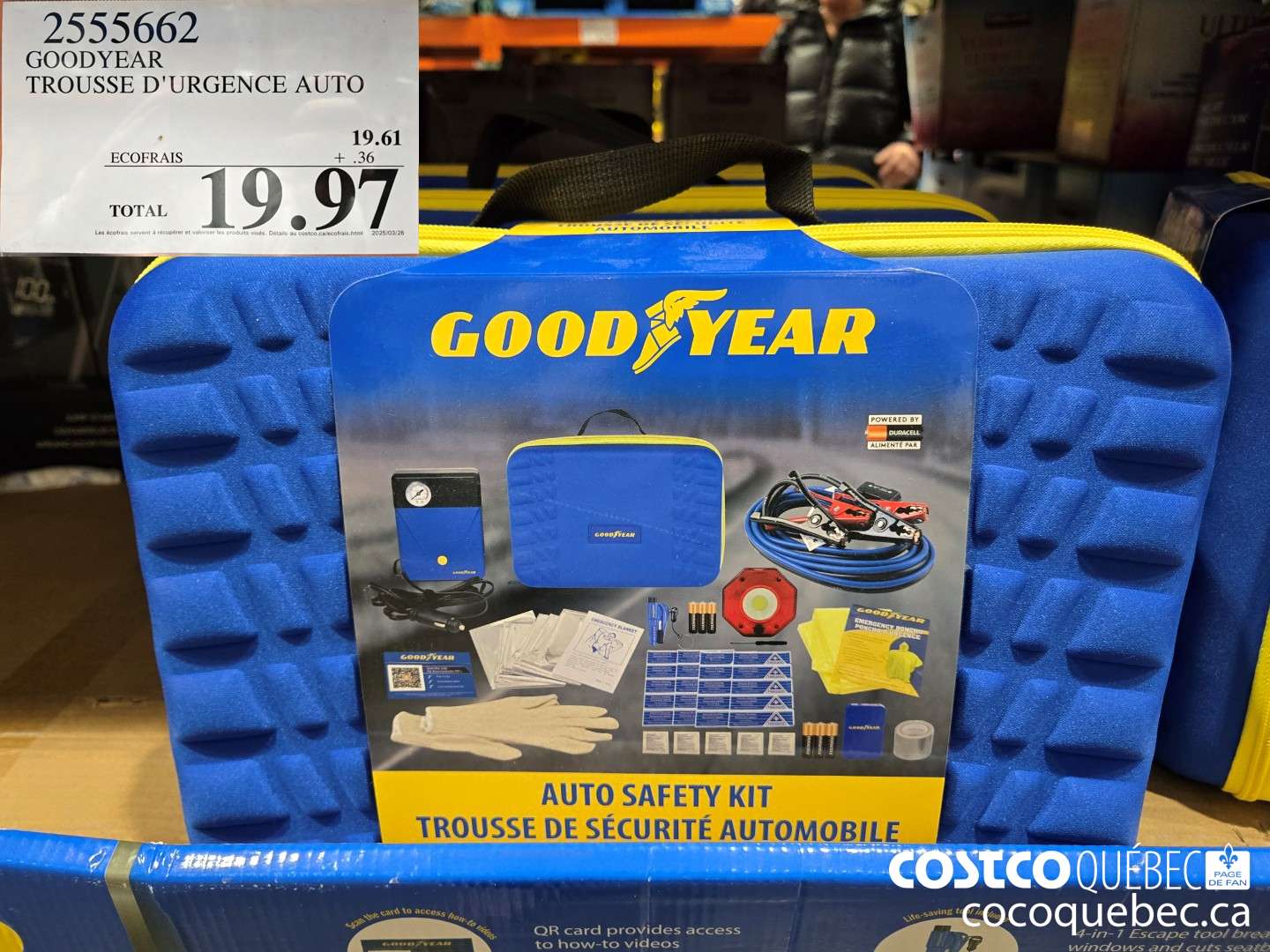 2555662 GOODYEAR TROUSSE D' URGENCE AUTO  $19.97