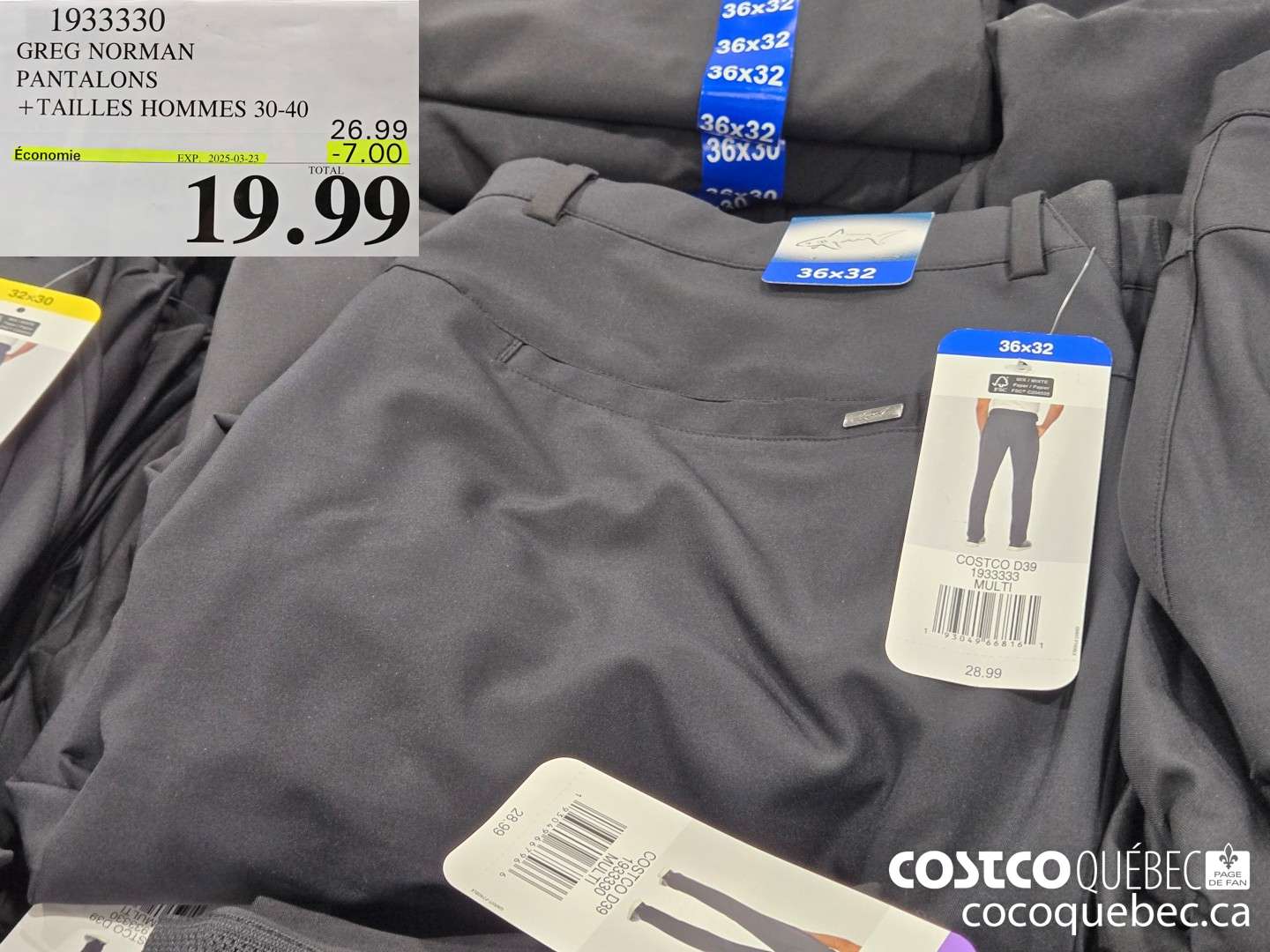 1933330 GREG NORMAN PANTALONS  ($7.00 INSTANT SAVINGS EXPIRES ON 2025-03-23) $19.99