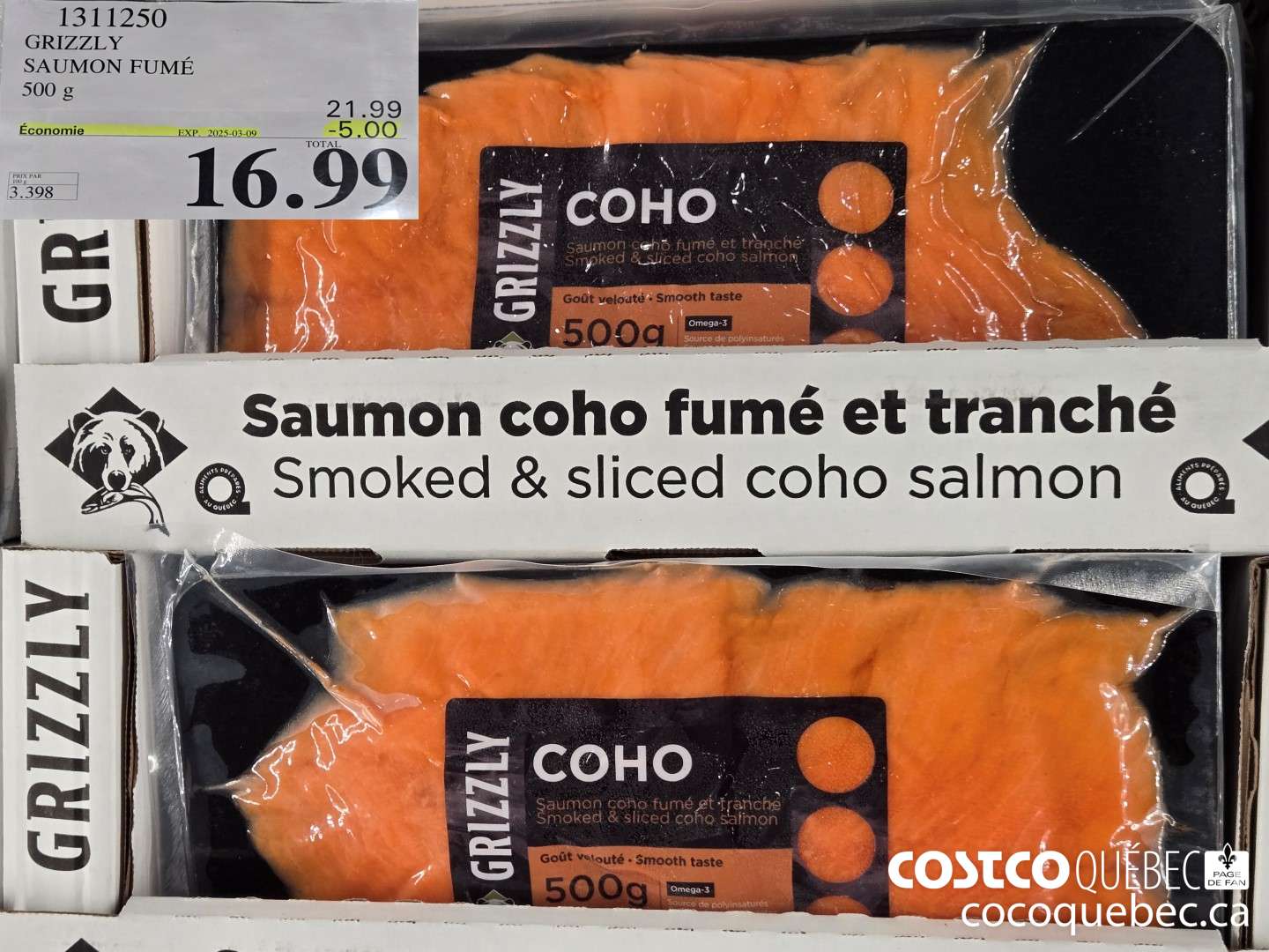 1311250 GRIZZLY SAUMON FUME  ($5.00 INSTANT SAVINGS EXPIRES ON 2025-03-09) $16.99