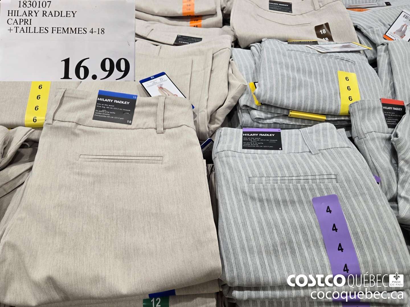 1830107 HILARY RADLEY CAPRI +TAILLES FEMMES 4-18  $16.99