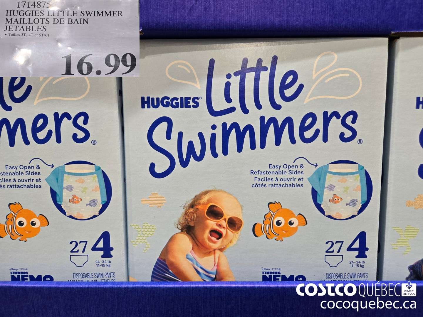 1714875 HUGGIES LITTLE SWIMMER | MAILLOTS DE BAIN JETABLES  $16.99
