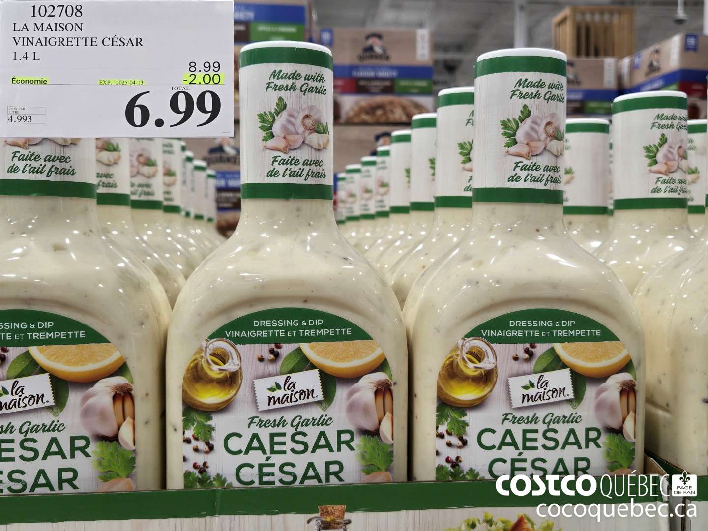 102708 LAMAISON VINAIGRETTE CESAR  ($2.00 INSTANT SAVINGS EXPIRES ON 2025-04-13) $6.99