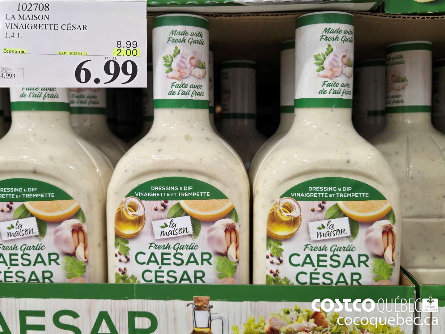 102708 LAMAISON VINAIGRETTE CESAR  ($2.00 INSTANT SAVINGS EXPIRES ON 2025-04-13) $6.99
