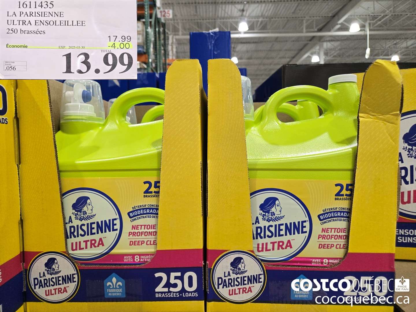 1611435 LA PARISIENNE ULTRA ENSOLEILLEE 250 brassées  ($4.00 INSTANT SAVINGS EXPIRES ON 2025-03-30) $13.99