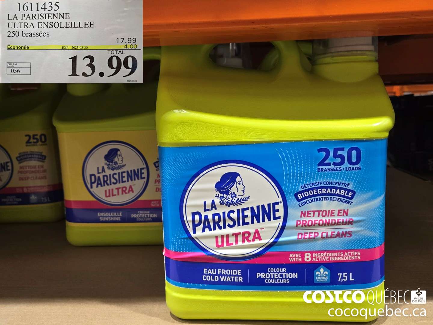 1611435 LA PARISIENNE ULTRA ENSOLEILLEE 250 brassées  ($4.00 INSTANT SAVINGS EXPIRES ON 2025-03-30) $13.99