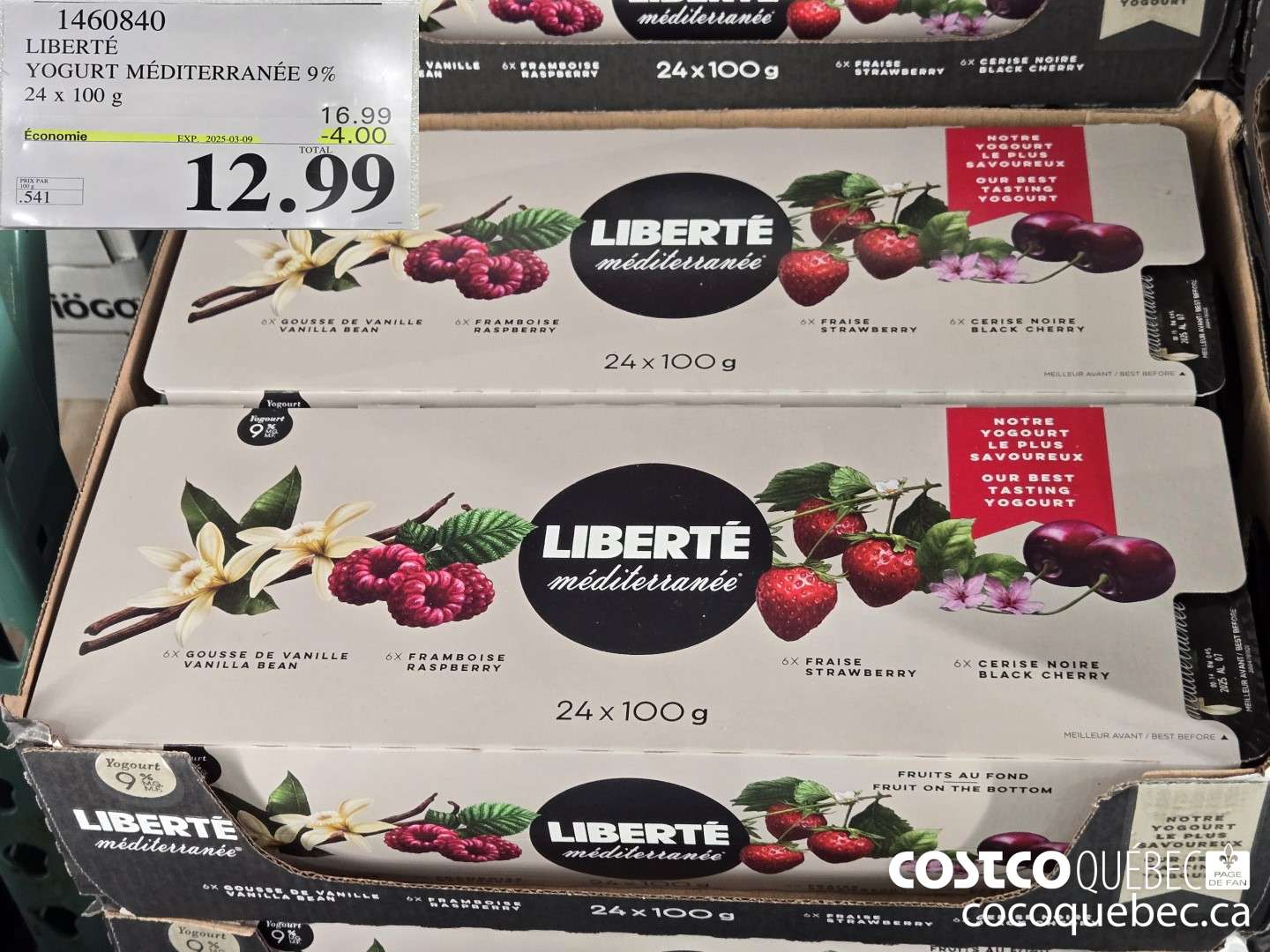 1460840 LIBERTE YOGURT MEDITERRANEE 9% ($4.00 INSTANT SAVINGS EXPIRES ON 2025-03-09) $12.99