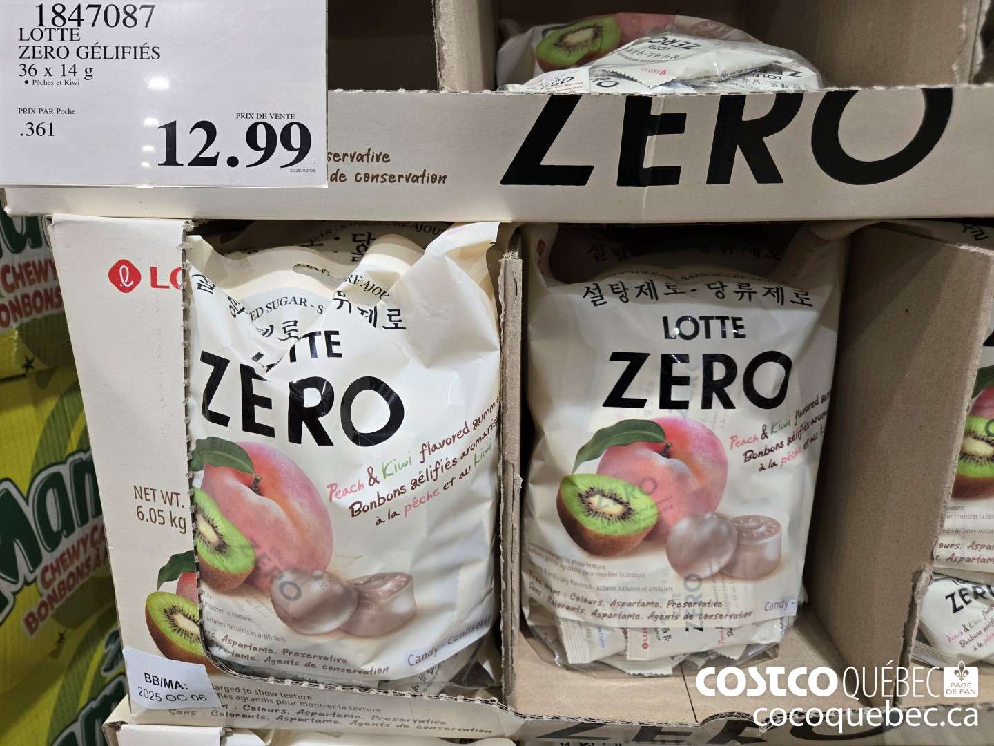 1847087 LOTTE ZERO GELIFIES 36 x 14 8  $12.99