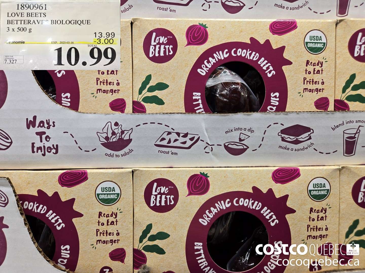 1890961 LOVE BEETS BETTERAVI © BIOLOGIQUE 3 x 500  ($3.00 INSTANT SAVINGS EXPIRES ON 2025-03-16) $10.99