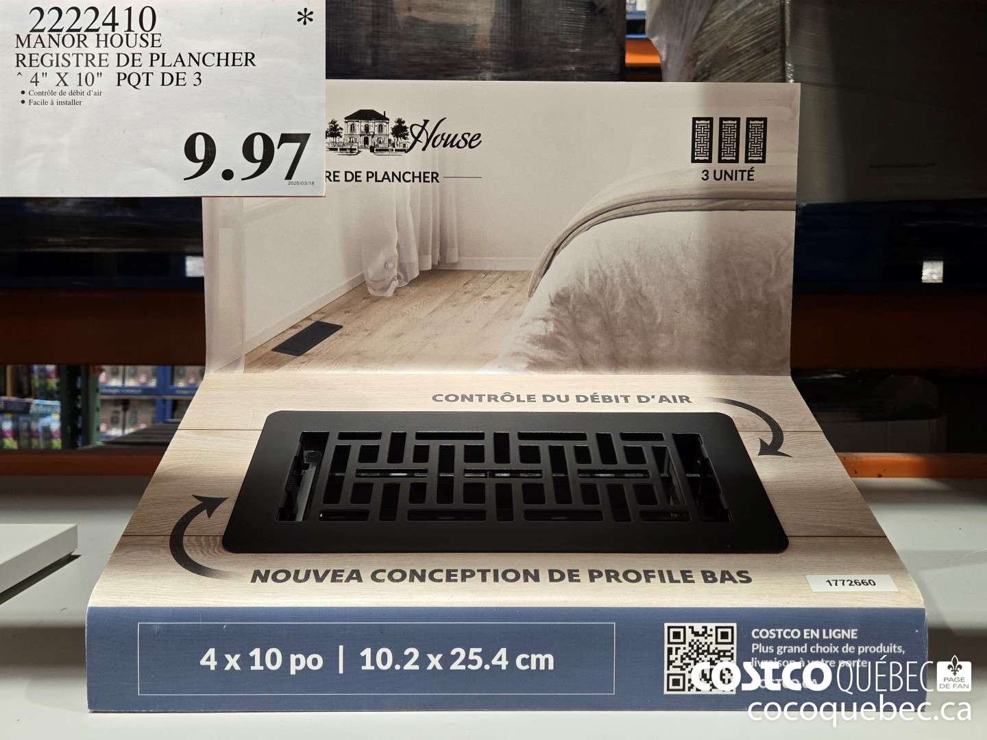 2222410 MANOR HOUSE REGISTRE DE PLANCHER ~4