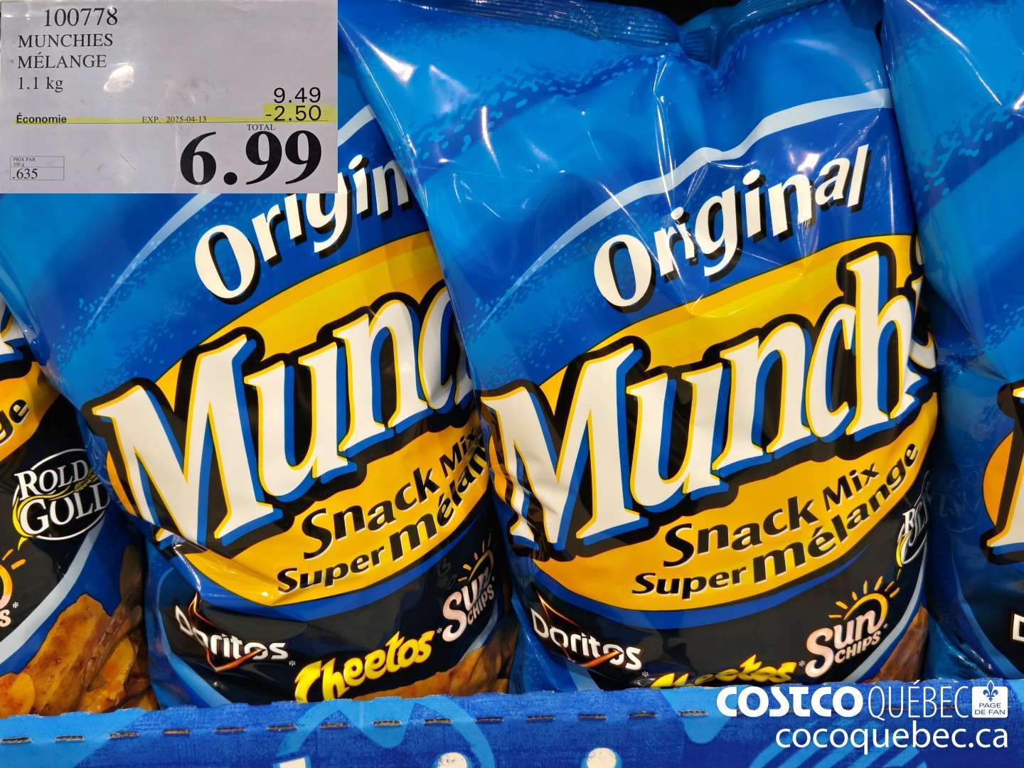 100778 MUNCHIES  ($2.50 INSTANT SAVINGS EXPIRES ON 2025-04-13) $6.99