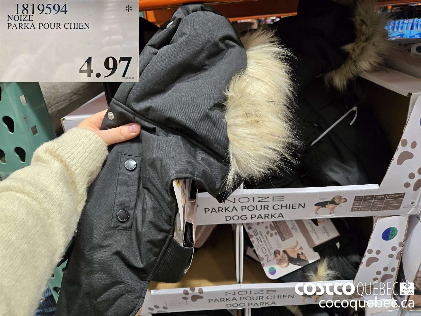 1819594 NOIZE PARKA POUR CHIEN  $4.97