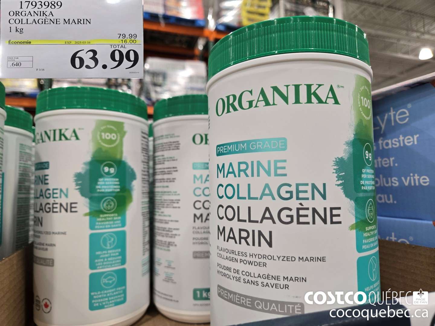 1793989 ORGANIKA COLLAGENE MARIN  ($16.00 INSTANT SAVINGS EXPIRES ON 2025-03-16) $63.99