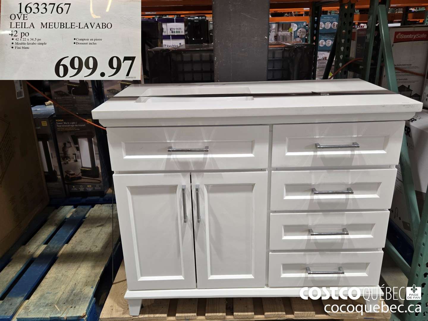1633767 OVE LEILA MEUBLE-LAVABO  $699.97