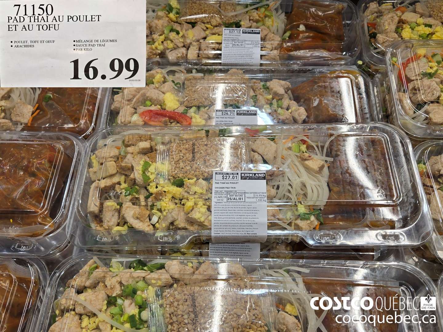 71150 PAD THAI AU POULET ET AU TOFU  $16.99