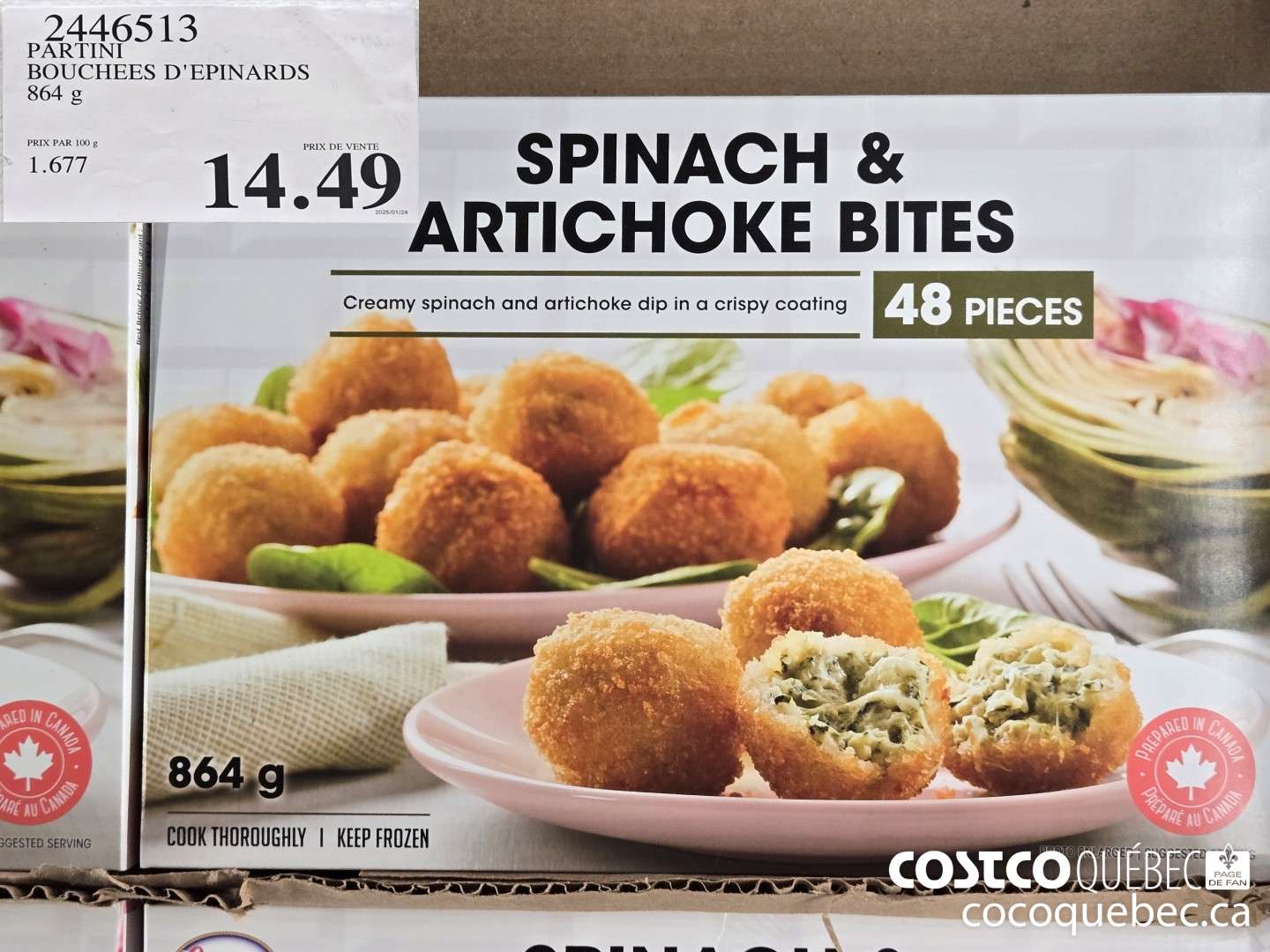 2446513 PARTINI BOUCHEES D'EPINARDS  $14.49