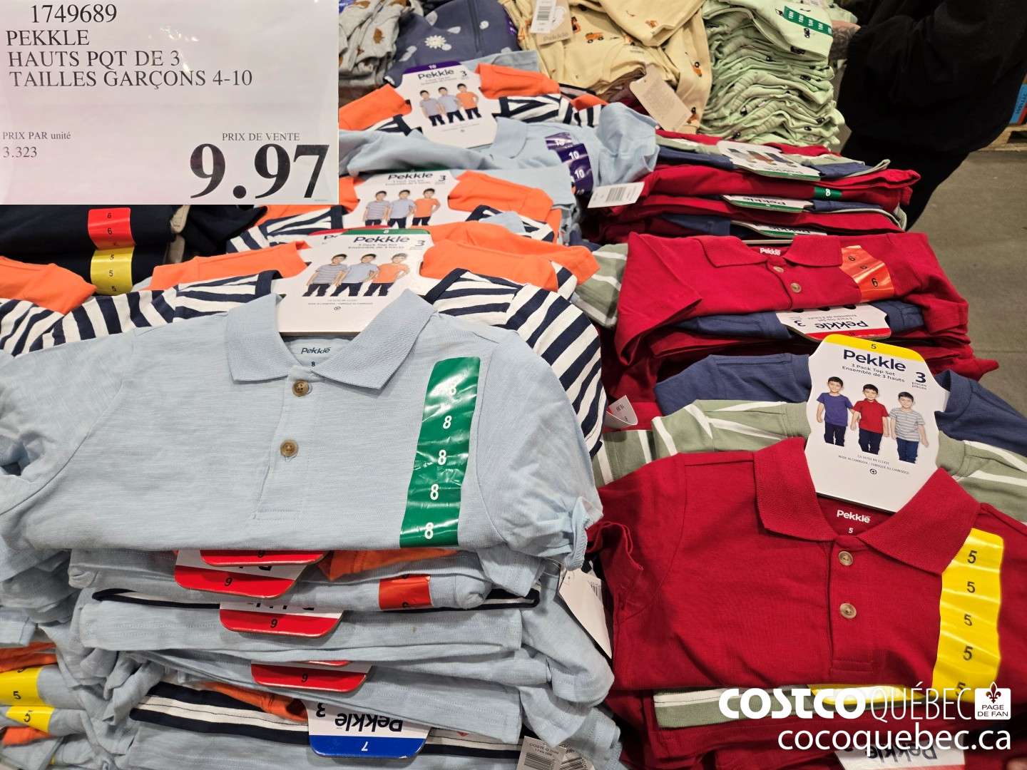 1749689 PEKKLE HAUTS PQT DE 3  $9.97