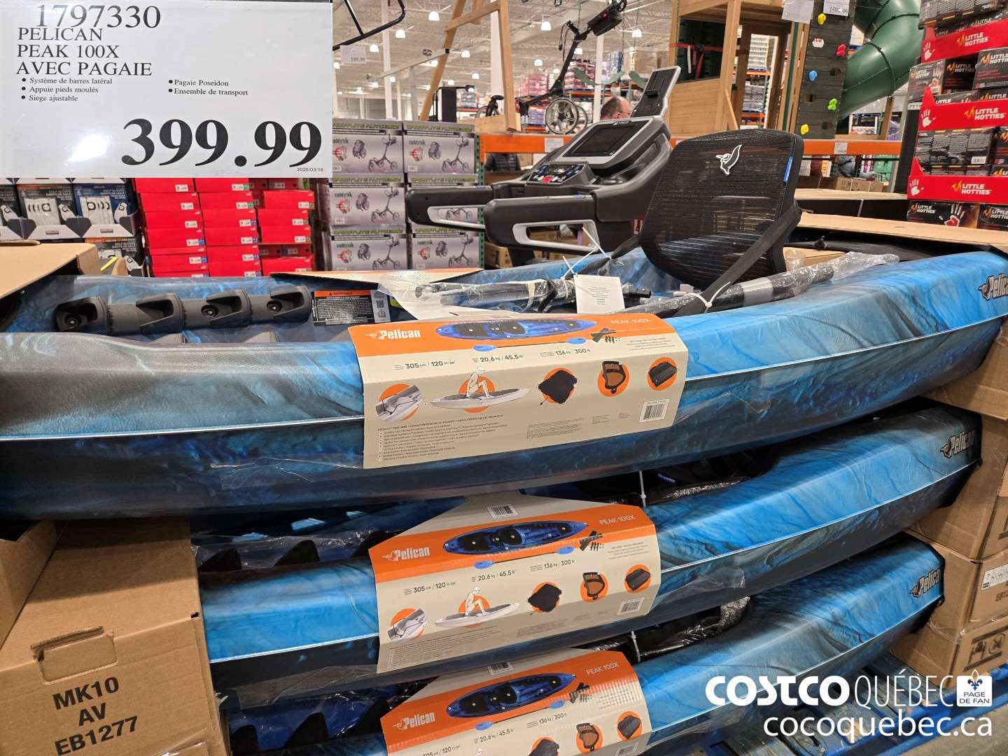 1797330 PELICAN PEAK 100X AVEC PAGAIE  $399.99